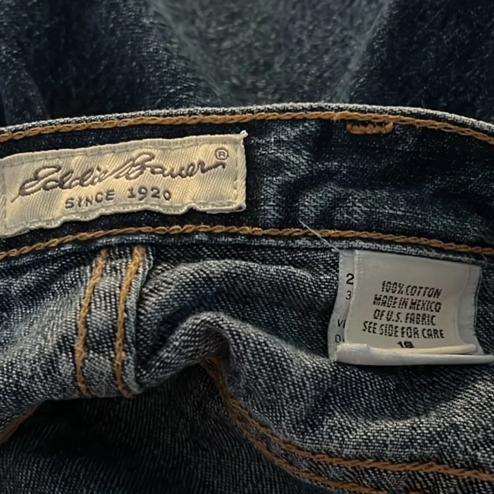 Vintage Eddie Bauer Blue Denim Maxi Skirt 18 - Picture 6 of 11